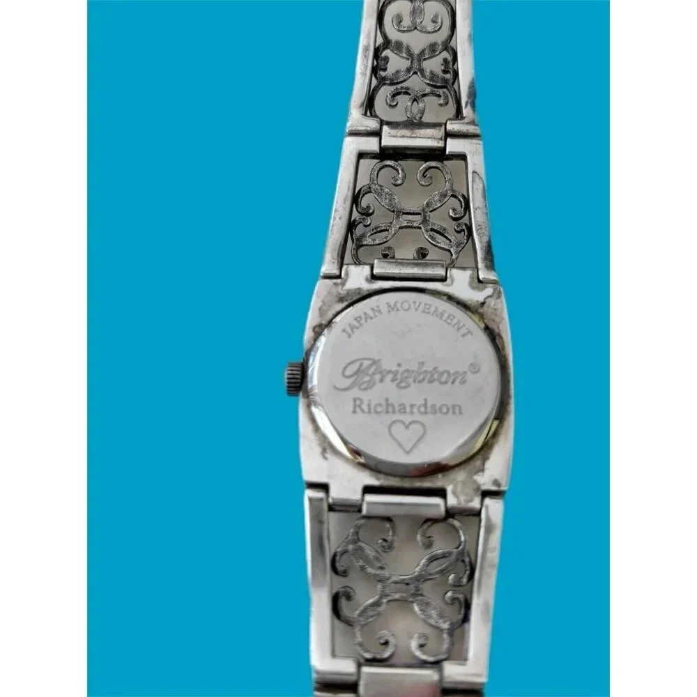 Brighton Richardson Watch New Battery Beautiful Silver Plated. Large face,